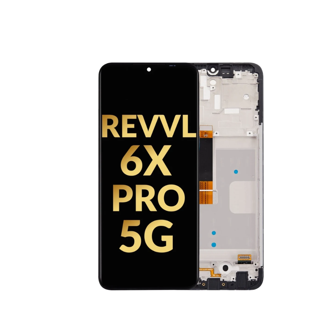 Conjunto de pantalla LCD con marco para T-Mobile Revvl 6X Pro 5G (Premium)