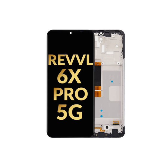 Conjunto de pantalla LCD con marco para T-Mobile Revvl 6X Pro 5G (Premium)