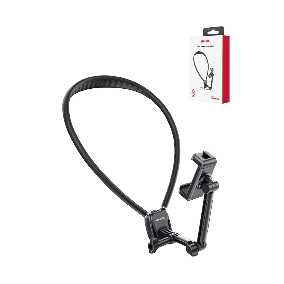 VEN-DENS VD-HD075 Flexible Neck Phone Holder – Adjustable Hands-Free Smartphone Mount