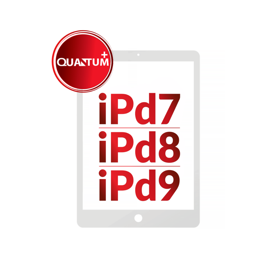 Ensamblaje del digitalizador Quantum+ para iPad 7 (2019) / iPad 8 (2020) / iPad 9 (2021) (BLANCO)