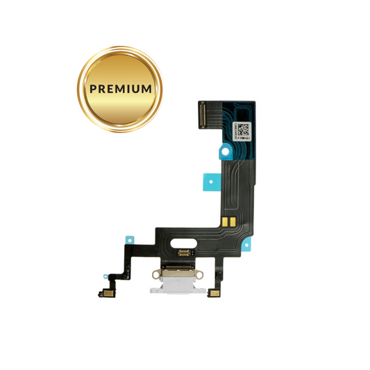 Charging Port Flex Cable for iPhone XR (WHITE) (Premium)