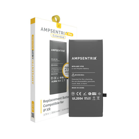 Extended Capacity Replacement Battery Compatible For IPhone XR (AmpSentrix Pro Extended)