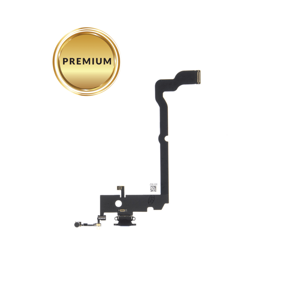 Cable flexible de puerto de carga para iPhone XS (GRIS ESPACIAL) (Premium)