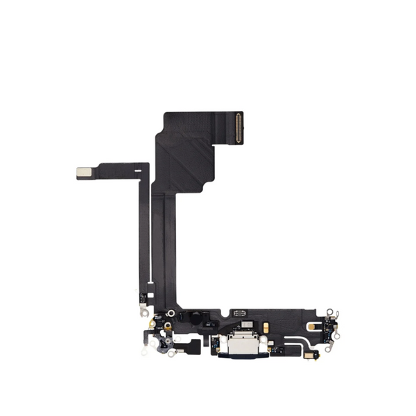 Cable flexible de puerto de carga para iPhone 15 Pro Max (negro titanio) (Premium)