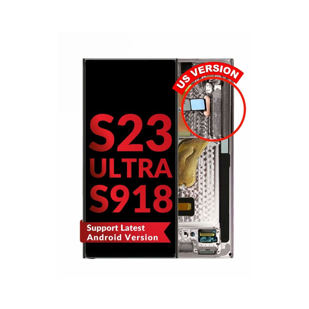 Samsung Galaxy S23 Ultra S918 OLED Assembly w/Frame (LAVANDER) (Aftermarket)