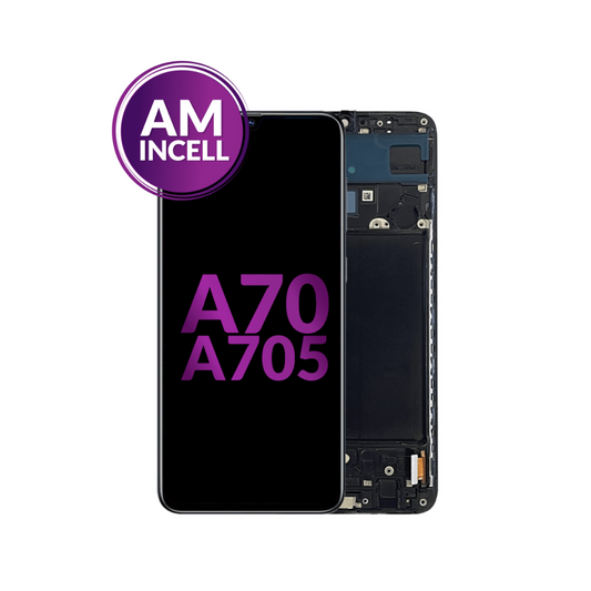 LCD Assembly with Frame for Galaxy A70 (A705 / 2019) (Without Fingerprint Scanner) (Aftermarket Incell)