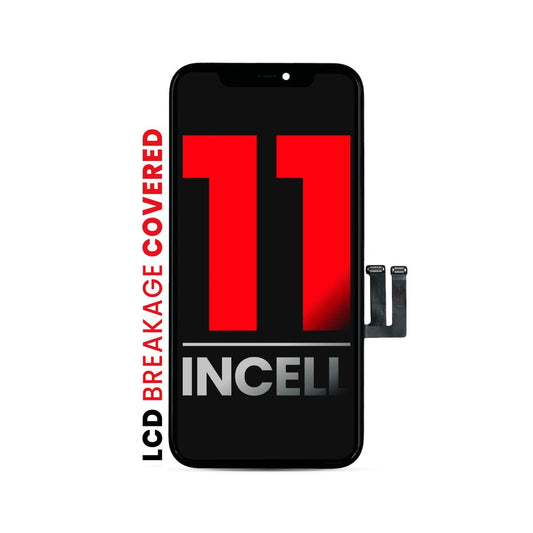 Conjunto LCD con placa de acero preinstalada compatible con iPhone 11 (Aftermarket Pro: XO7 / Incell)