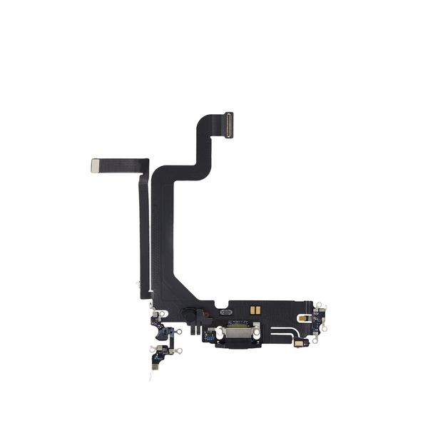 Cable flexible de puerto de carga para iPhone 14 Pro Max (negro espacial) (Premium)