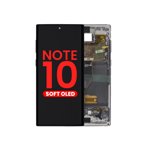 OLED Assembly with Frame for Galaxy Note 10 N970 (AURA GLOW) (Aftermarket)