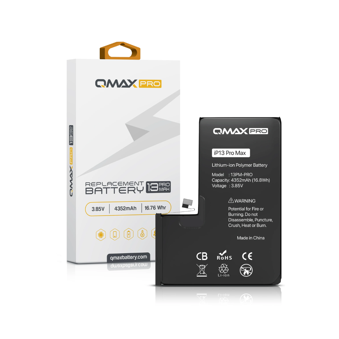 QMAX Pro Replacement Battery for iPhone 13 Pro Max (4352 mAh)