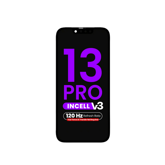 LCD Assembly for iPhone 13 Pro (True Tone Programming and IC Transfer NOT REQUIRED) (Aftermarket Incell / QV7 V3 / 120HZ)