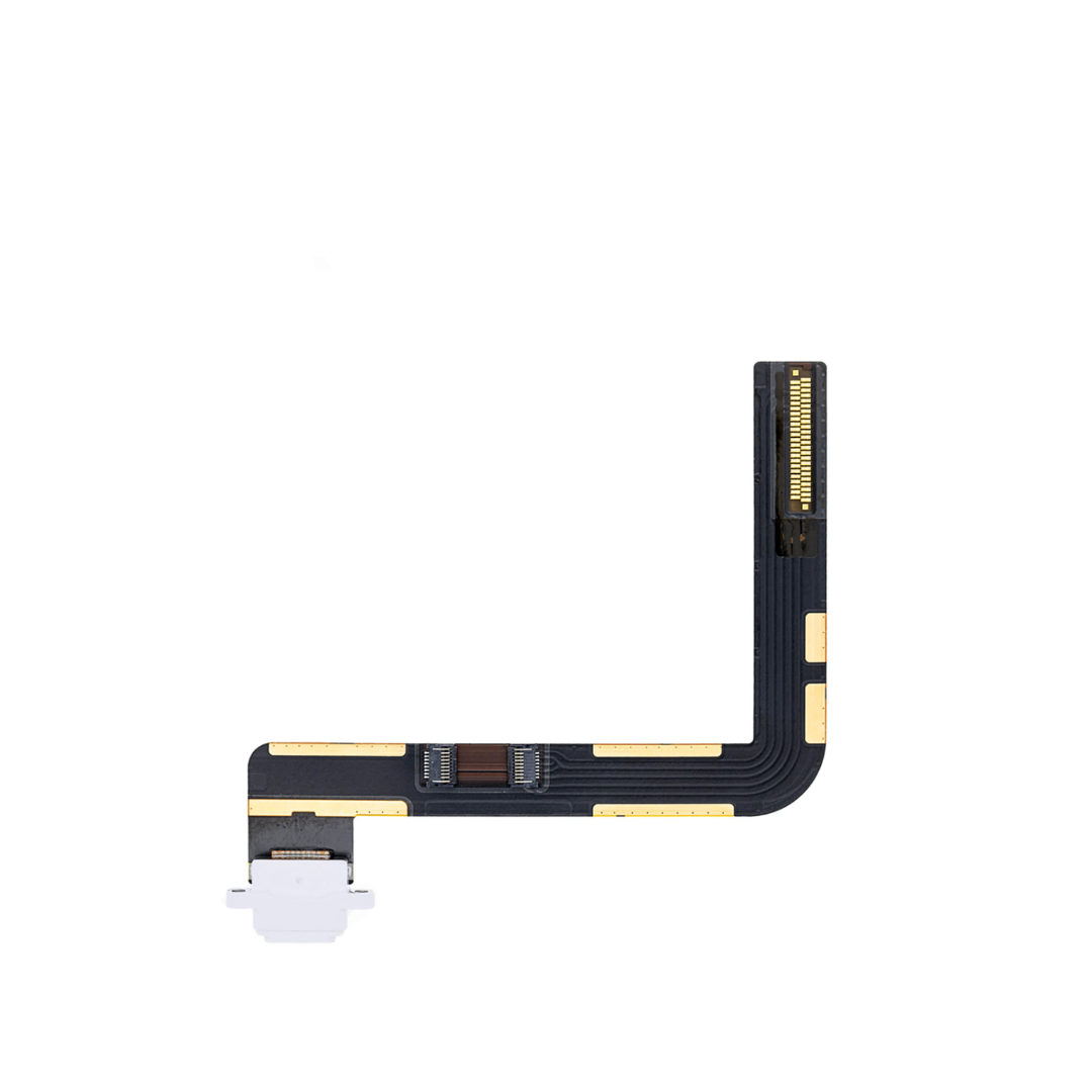 Cable flexible de puerto de carga para iPad 7 (2019) / iPad 8 (2020) / iPad 9 (2021) (PLATA) (Premium)