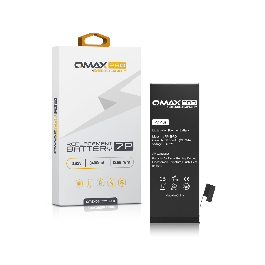 Batería de repuesto QMAX Pro de capacidad extendida para iPhone 7 Plus (3400 mAh)