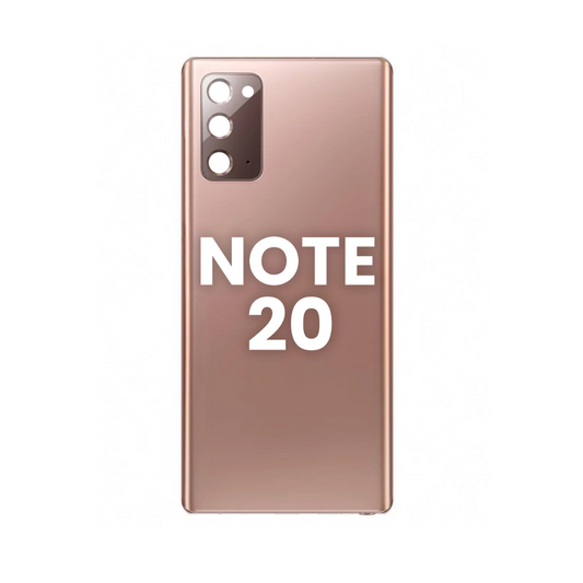 Cristal trasero con lente de cámara y adhesivo para Galaxy Note 20 (Bronce Místico)