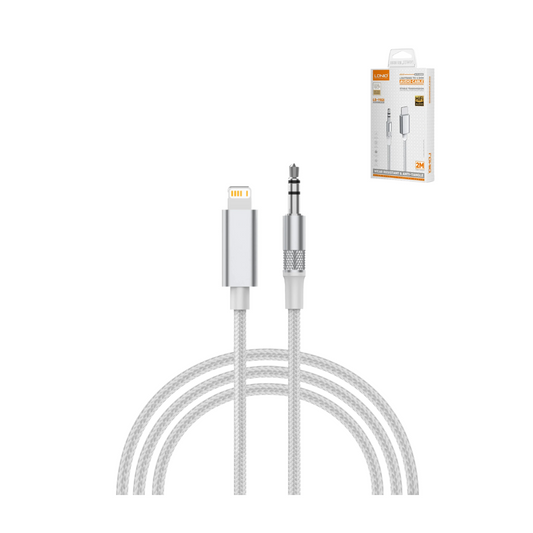 LDNIO LSY82i Lightning to AUX Audio Adapter (6ft) (WHITE)