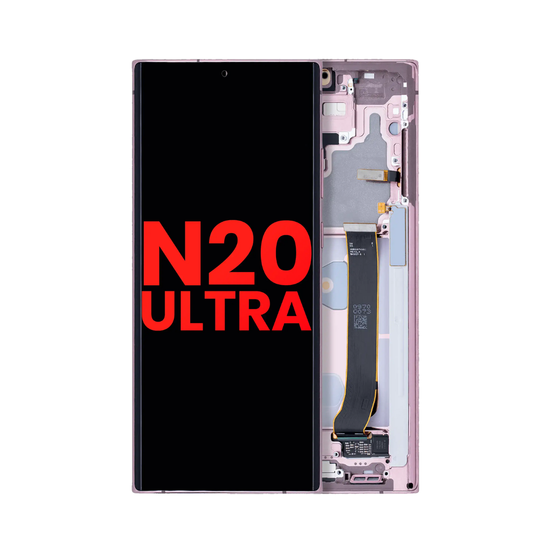 OLED Assembly With Frame Compatible For Samsung Galaxy Note 20 Ultra 5G (Aftermarket Plus) (Mystic Bronze)