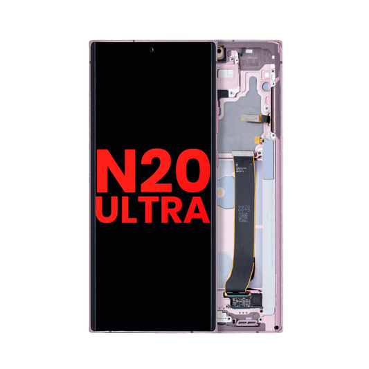 OLED Assembly With Frame Compatible For Samsung Galaxy Note 20 Ultra 5G (Aftermarket Plus) (Mystic Bronze)
