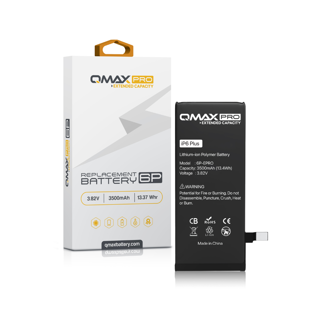 QMAX Pro Extended Capacity Replacement Battery for iPhone 6 Plus (3500 mAH)