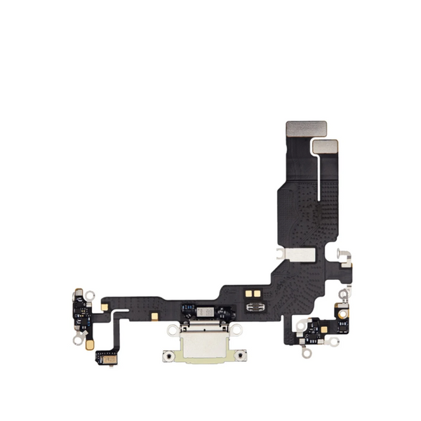 Cable flexible de puerto de carga para iPhone 15 (AMARILLO) (Premium)