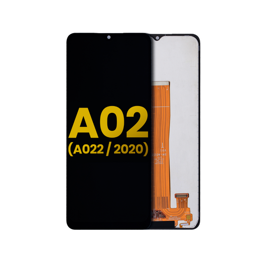 Pantalla LCD sin marco compatible con Samsung Galaxy A02 (A022/2020) (reacondicionada) (todos los colores)