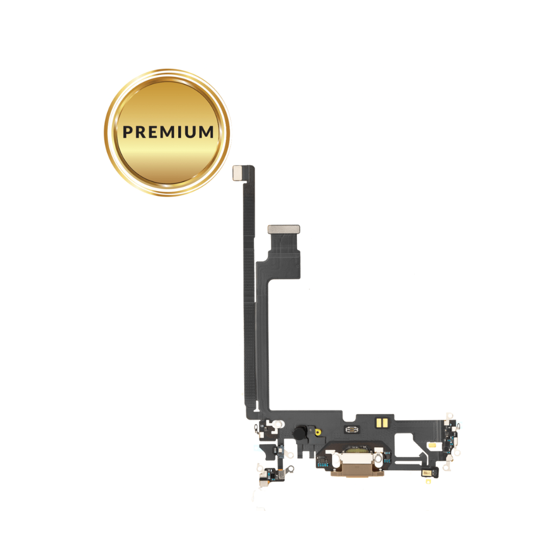 Cable flexible de puerto de carga para iPhone 12 Pro Max (GOLD) (Premium)