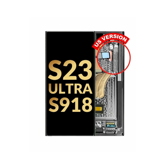 OLED Assembly with Frame for Galaxy S23 Ultra S918 (GRAPHITE)