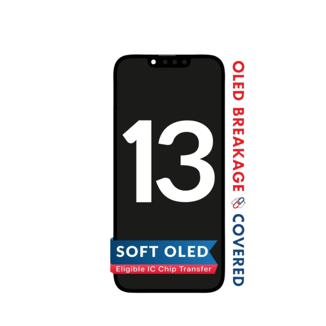Ensamblaje de OLED para iPhone 13 (QV8 de posventa/Soft) (apto para transferencia de IC)