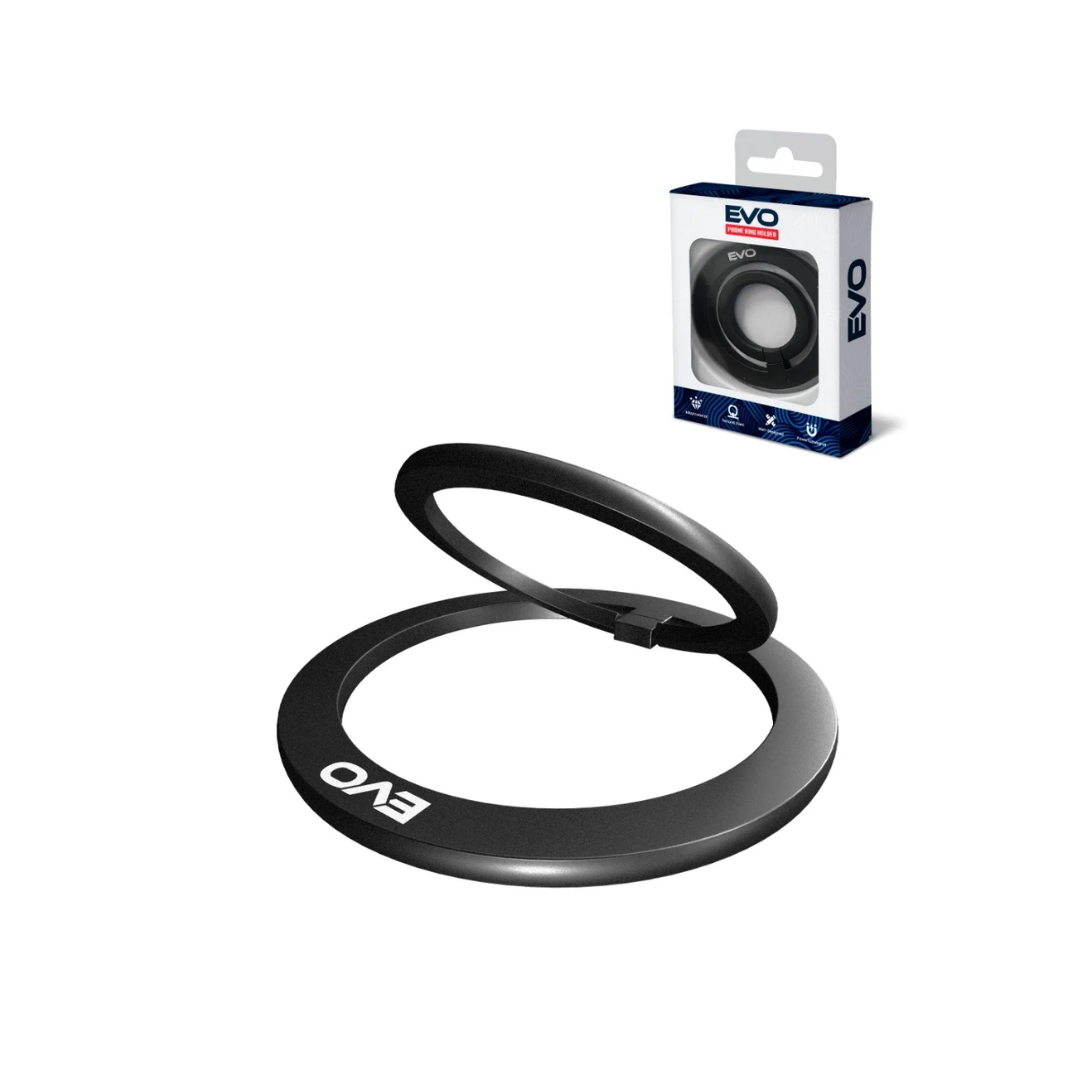 Anillo magnético para teléfono EVO compatible con carga inalámbrica - NEGRO