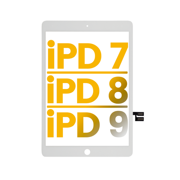 Digitalizador compatible con iPad 7 (2019) / iPad 8 (2020) / iPad 9 (2021) (Premium) (Blanco)