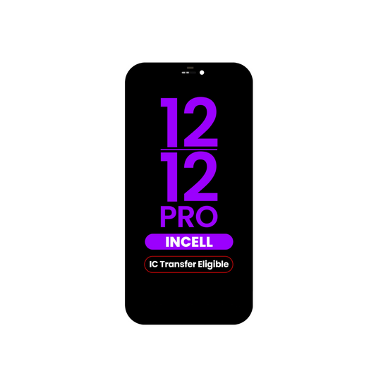 Ensamblaje de pantalla LCD para iPhone 12 Pro/12 (Incell de repuesto/QV7) (Apto para transferencia IC)