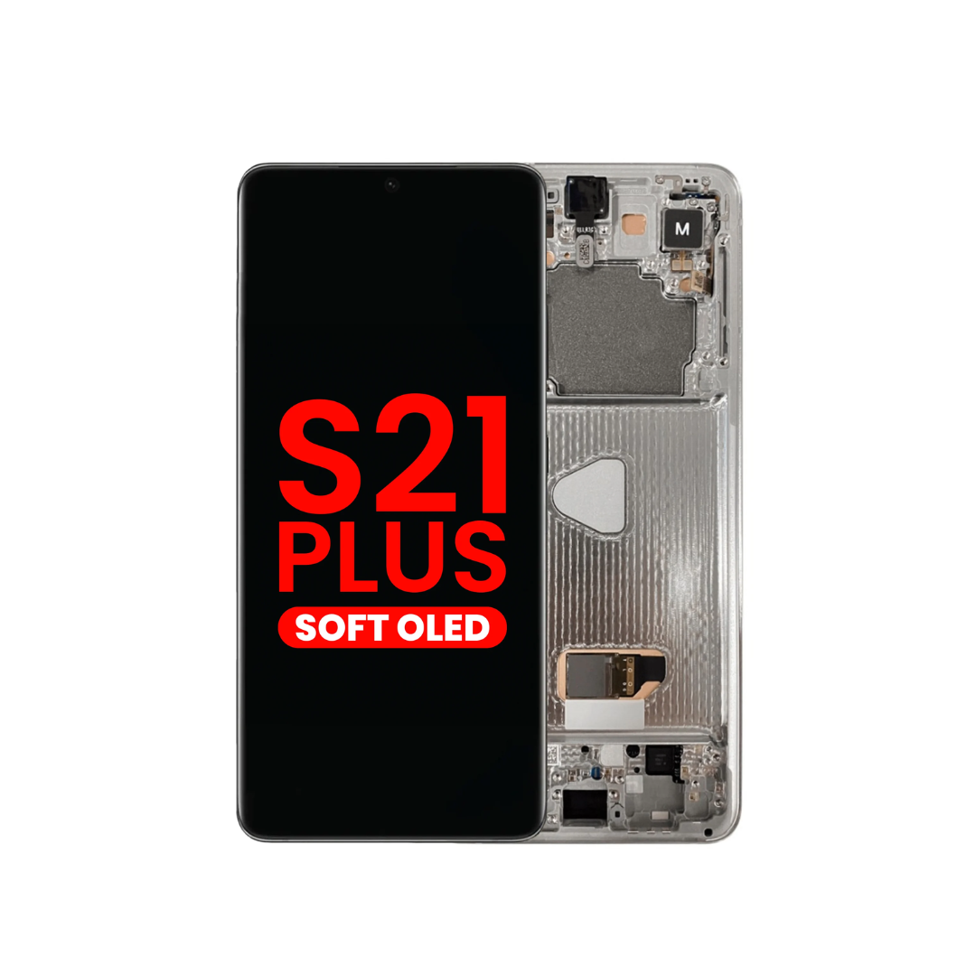 OLED Assembly with Frame for Galaxy S21 Plus 5G (G996) (PHANTOM SILVER) (Aftermarket OLED)