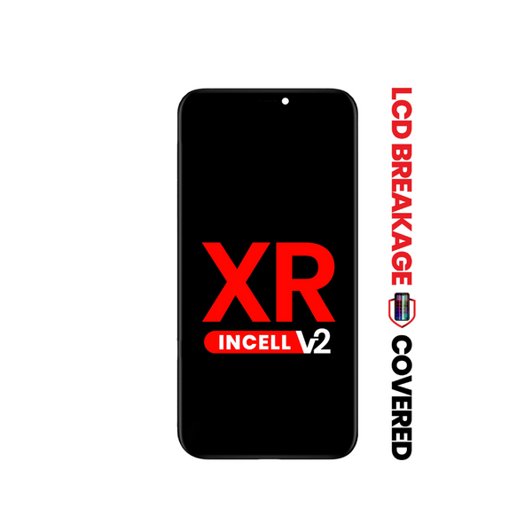 Ensamblaje de LCD con placa de acero para iPhone XR (Incell de repuesto / QV7 / Versión 2) (Exclusivo de rotura de LCD)