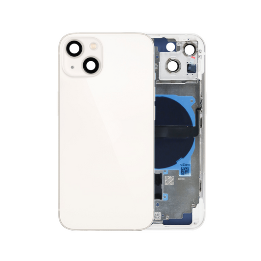 Marco de carcasa trasera con pequeños componentes preinstalados para iPhone 13 (sin logotipo) (versión estadounidense) (STARLIGHT)