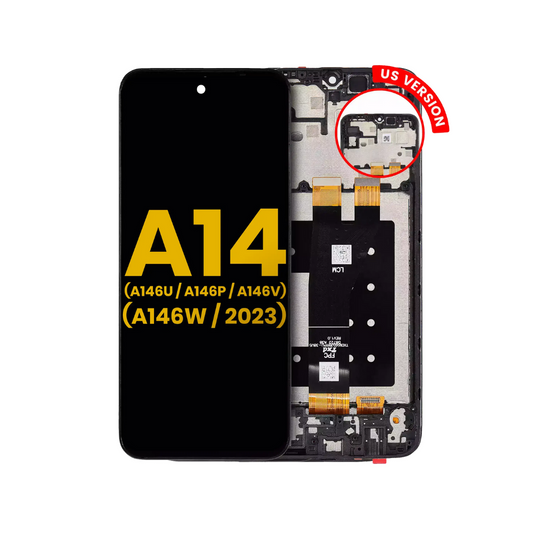 Pantalla LCD con marco compatible con Samsung Galaxy A14 5G (A146U / A146P / A146V / A146W / 2023) (versión EE. UU.) (reacondicionada) (todos los colores)