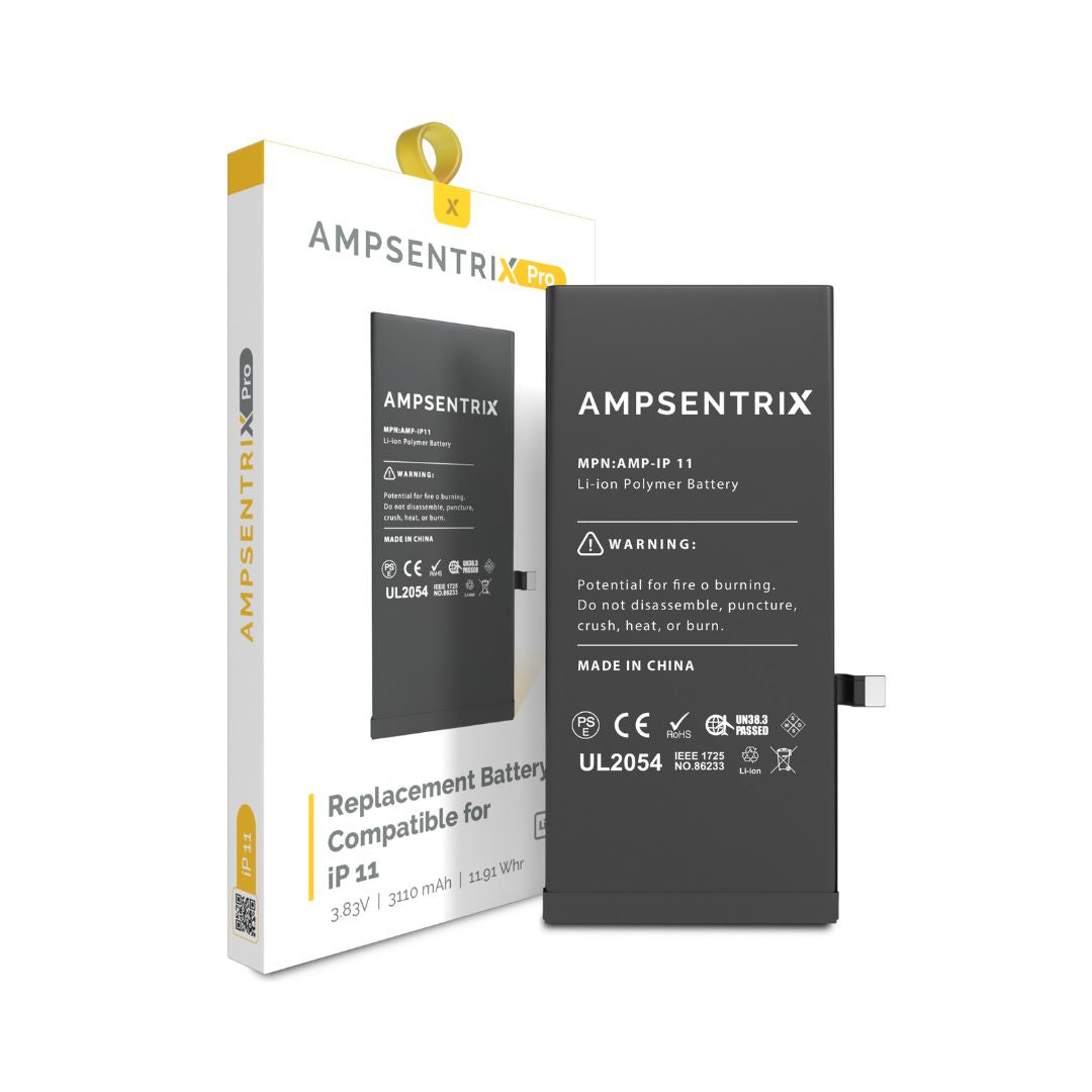 Batería de repuesto compatible con iPhone 11 (AmpSentrix Pro) 