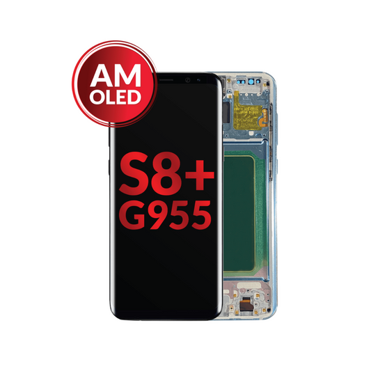 OLED Assembly with Frame for Galaxy S8 Plus (G955) (BLUE) (Aftermarket OLED)