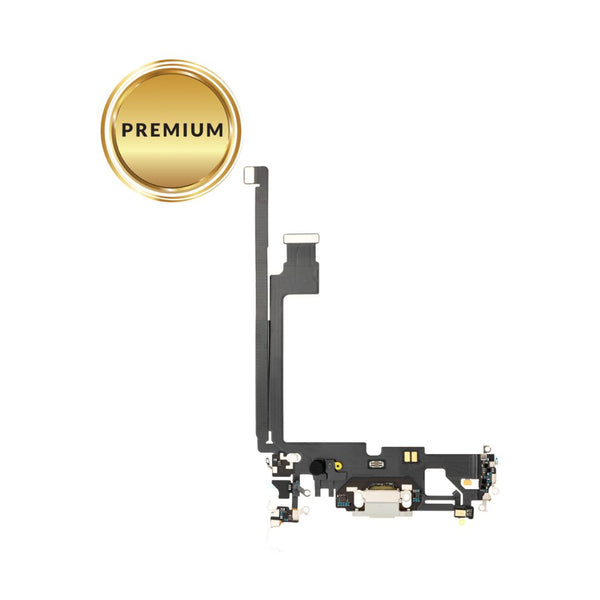 Cable flexible del puerto de carga del iPhone 12 Pro Max (PLATA) (Premium)