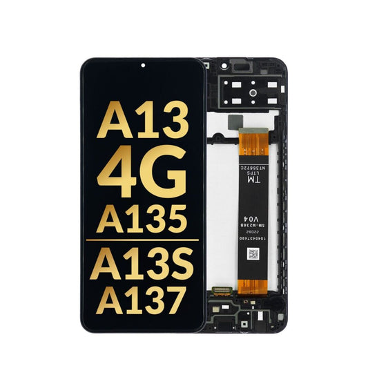 Samsung Galaxy A13 4G (A135 / 2022) / A13s (A137 / 2022) LCD Assembly with Frame (Premium)