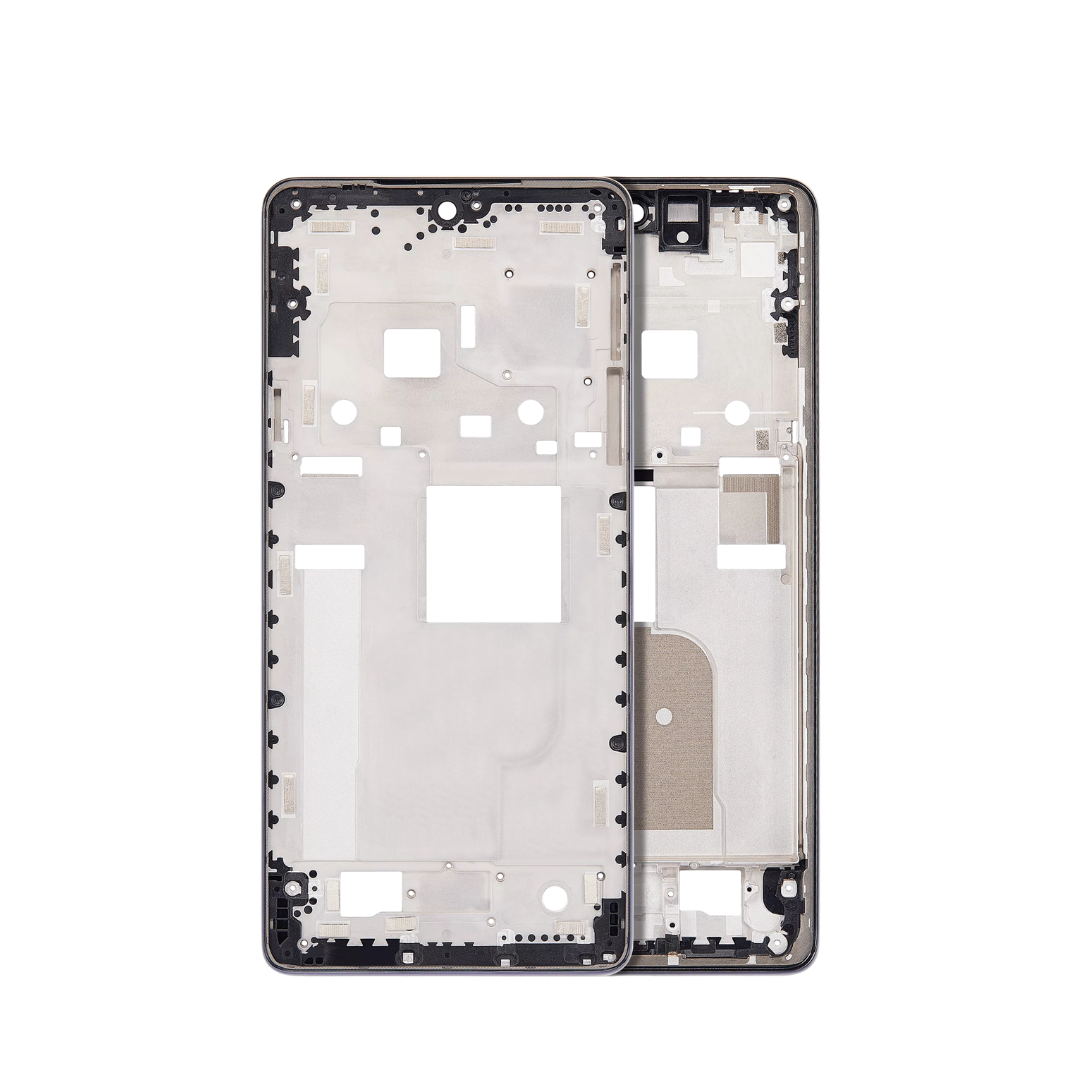 Mid-Frame Housing Compatible For Motorola Moto Edge X30 5G (XT2201-2/6 / 2021) (Blue)