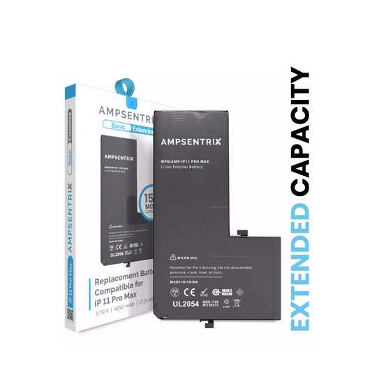 Replacement Battery Compatible For iPhone 11 Pro Max (AmpSentrix Basic Extended)