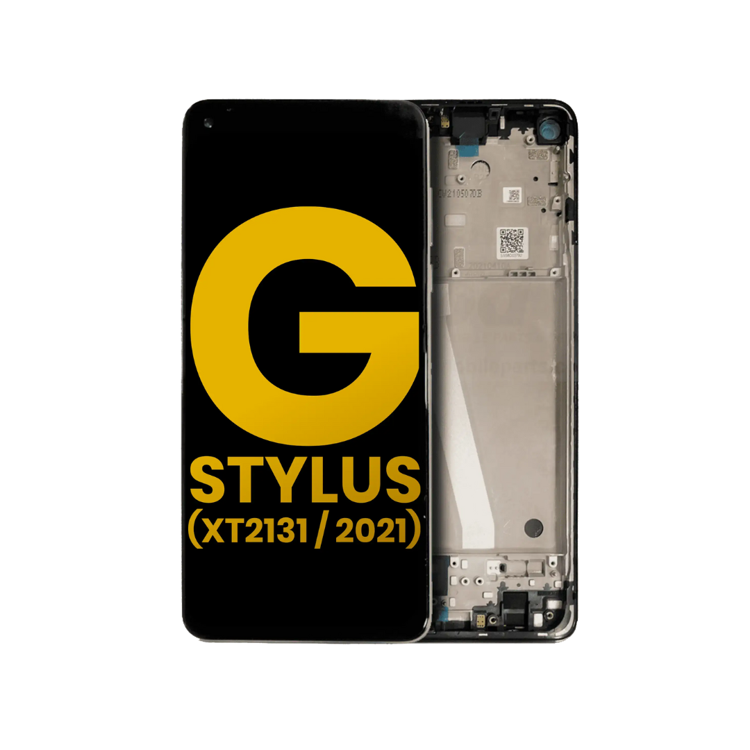 LCD Assembly With Frame Compatible For Motorola Moto G Stylus 5G (XT2131 / 2021) (Refurbished) (Cosmic Emerald)