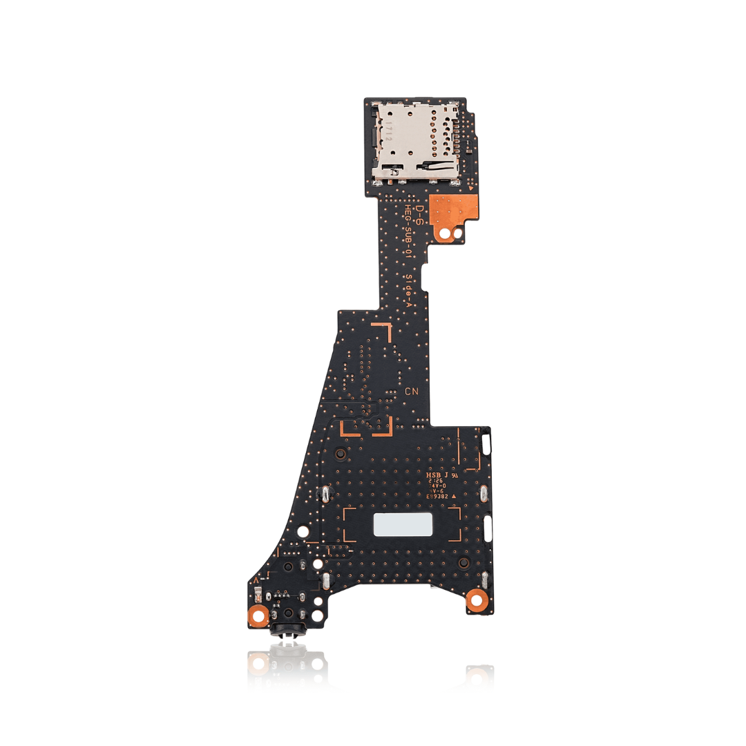 Placa con conector para auriculares, cartucho de juego y lector de tarjetas Micro SD para Nintendo Switch OLED