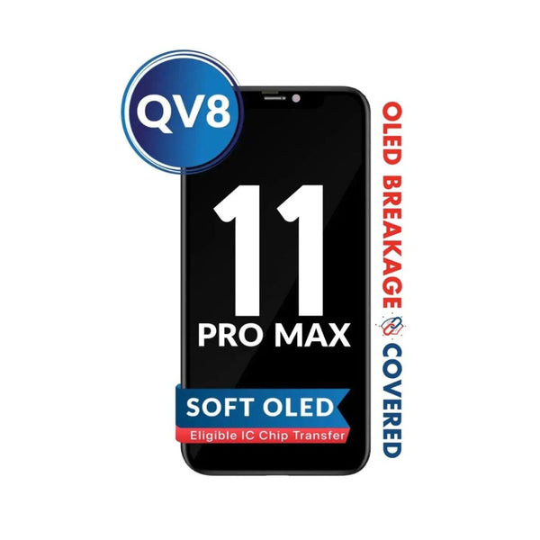 Ensamblaje de OLED para iPhone 11 Pro Max (QV8 de posventa/Soft) (apto para transferencia de IC)