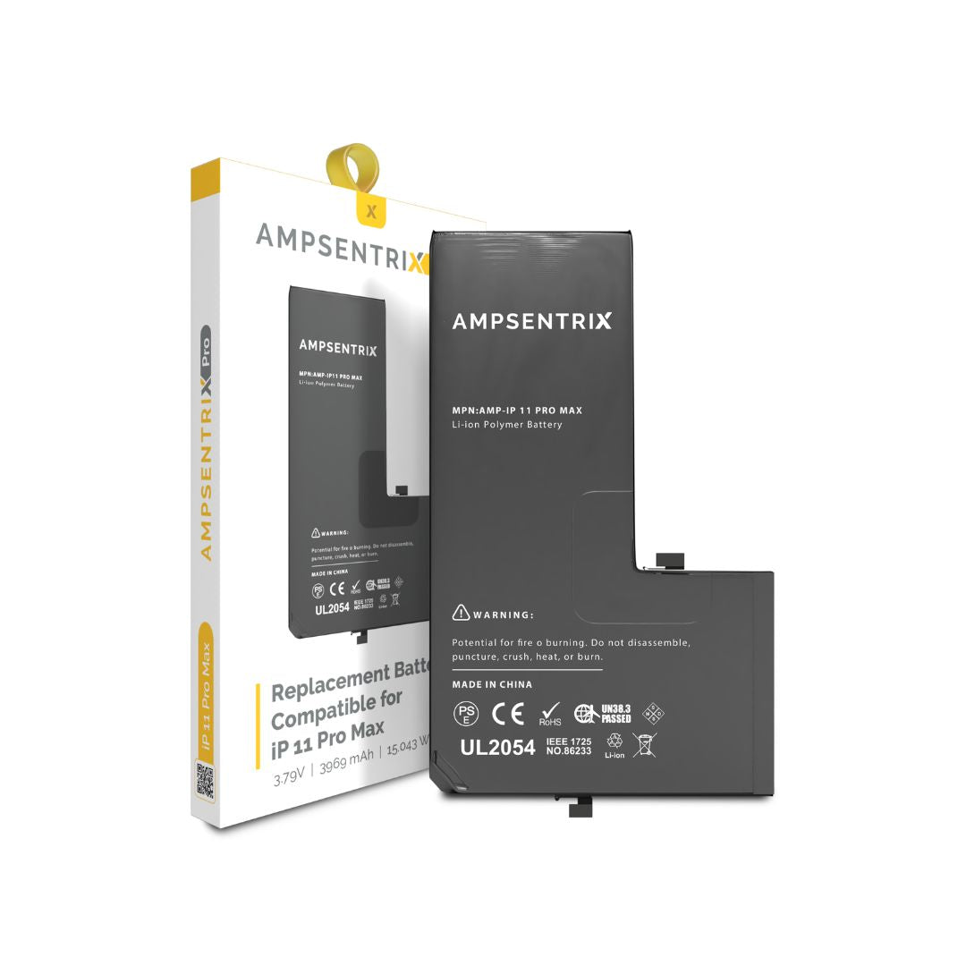 Batería de repuesto compatible con iPhone 11 Pro Max (AmpSentrix Pro) 