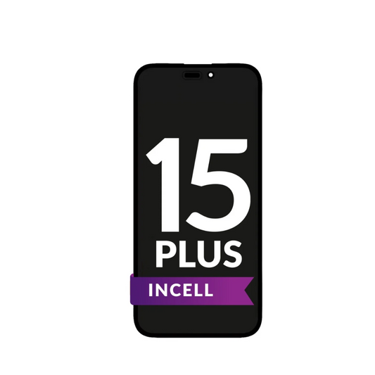 Ensamblaje de pantalla LCD para iPhone 15 Plus (Incell de repuesto/QV7)