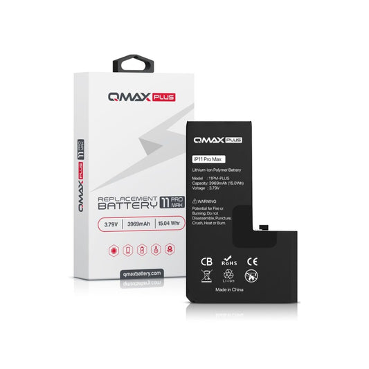 QMAX Plus iPhone 11 Pro Max Replacement Battery (3969 mAh)