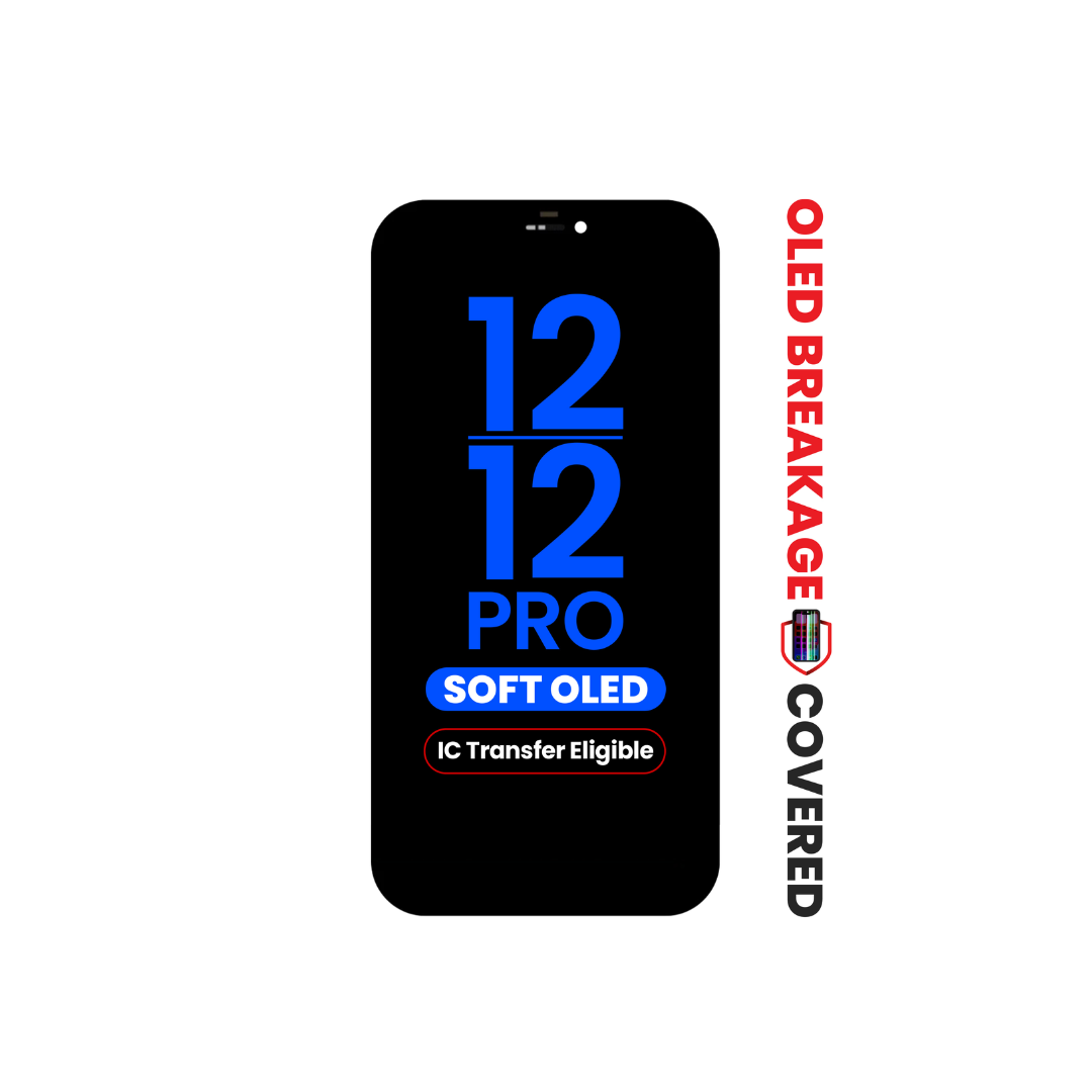 Ensamblaje de OLED para iPhone 12 Pro/12 (QV8 de posventa/Soft) (apto para transferencia de IC)