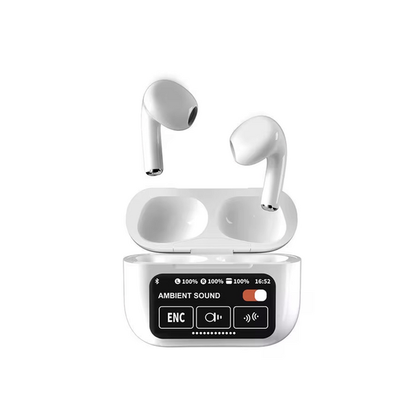 Wireless Noise Cancelling Bluetooth A10 Pro Earbuds with Touch Screen and Smart Charging Case