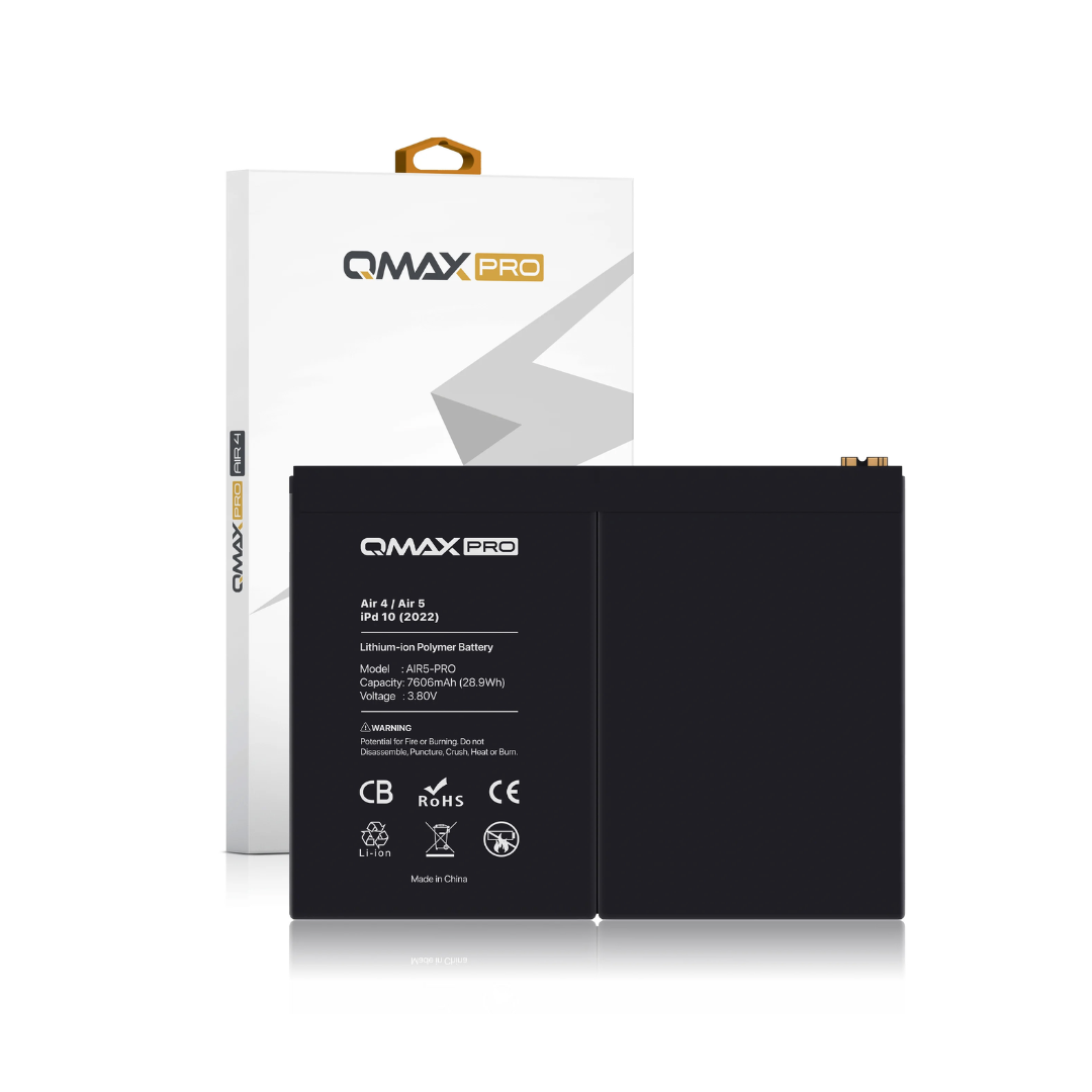 QMAX Replacement Battery for iPad Air 4 / 5 / iPad 10 (2022) / iPad 11 (2025) / iPad Air 11 (2024 / 2025 / 2026) (7606 mAh)
