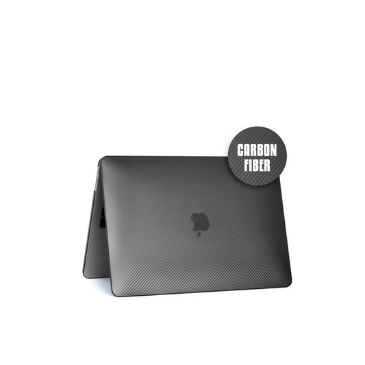 Funda protectora de fibra de carbono (NEGRA) para MacBook Pro 13.3 (A1706 / A1708 / A1989 / A2159 / A2289 / A2251 / A2338)